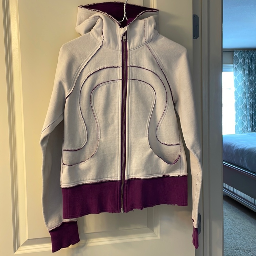lululemon athletica White and Purple Hoodie